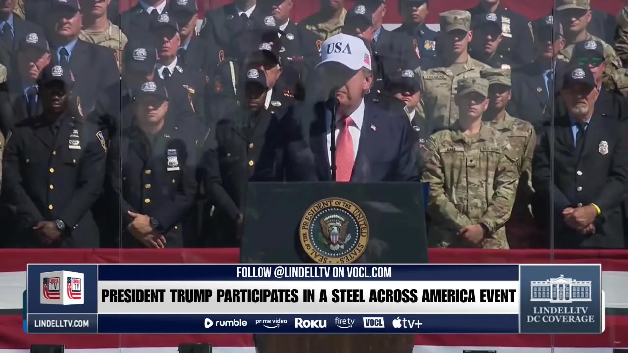 LIVE: President Trump Participates in a Steel Across America Event