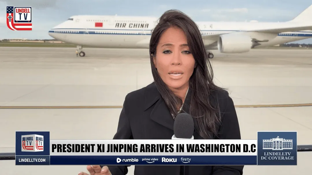 Yesterday at Joint Base Andrews, @CaraCastronuova had a front-row seat to history as @POTUS Trump welcomed Chinese President Xi Jinping.