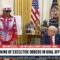 President Trump Signing Executive Orders With Kid Rock