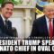 President Trump Answers Questions During Meeting With NATO Chief Mark Rutte