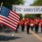 American Flag Held at 250th Anniversary Parade