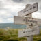prayer changes things text on signpost