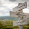 prayer changes things text on signpost