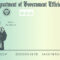 Blank Fake Stimulus Check. Phony Department of Government Efficiency payment bill.
