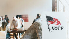 People voting election poll