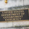 Golden frame home name plate with copy space banner