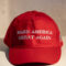 Copenhagen, Denmark A Make America Great Again baseball hat.