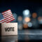 Vote election democracy voting politic government flag decision choice usa candidate ballot 2024 2025 polling presidential parliament box government republican congress booth america concept poll usa