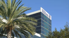 The Hilton Hotel at the Anaheim Resort, next to the convention center. Photo taken in Anaheim, CA / USA on October 4, 2019.