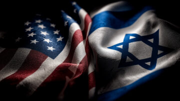 United states flag and flag of israel national pride symbolic imagery political unity artistic perspective