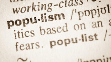Dictionary definition of word populism