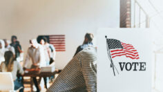 People voting election poll