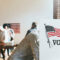 People voting election poll