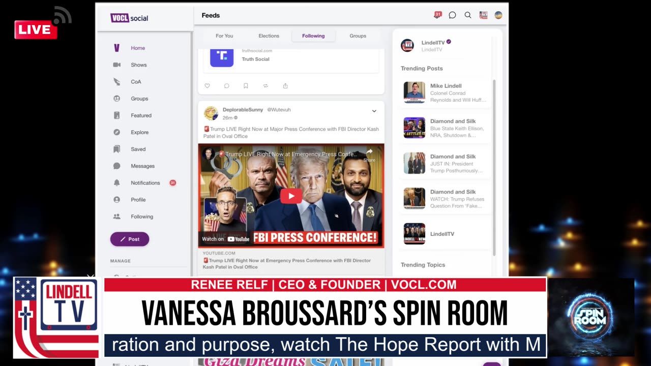 PATRICK COLBECK GUEST HOSTS SPIN ROOM