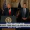 PRESIDENT TRUMP MAKES AN ANNOUNCEMENT WITH THE SECRETARY OF WAR AND SECRETARY OF THE NAVY
