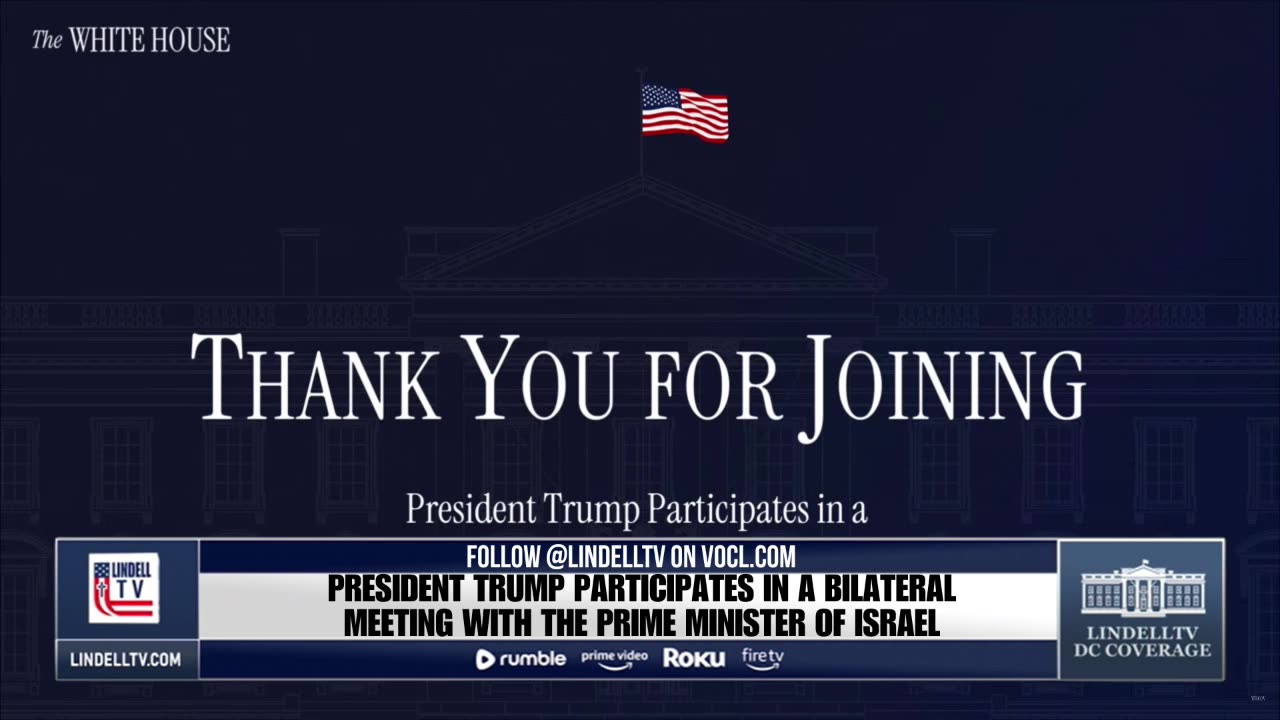 LIVE: PRESIDENT TRUMP BILATERAL MEETING WITH THE PRIME MINISTER OF ISRAEL
