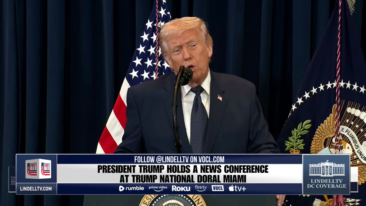 LIVE: The President holds a news conference at Trump National Doral Miami