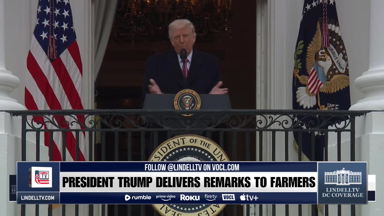 LIVE: PRESIDENT TRUMP DELIVERS REMARKS TO FARMERS
