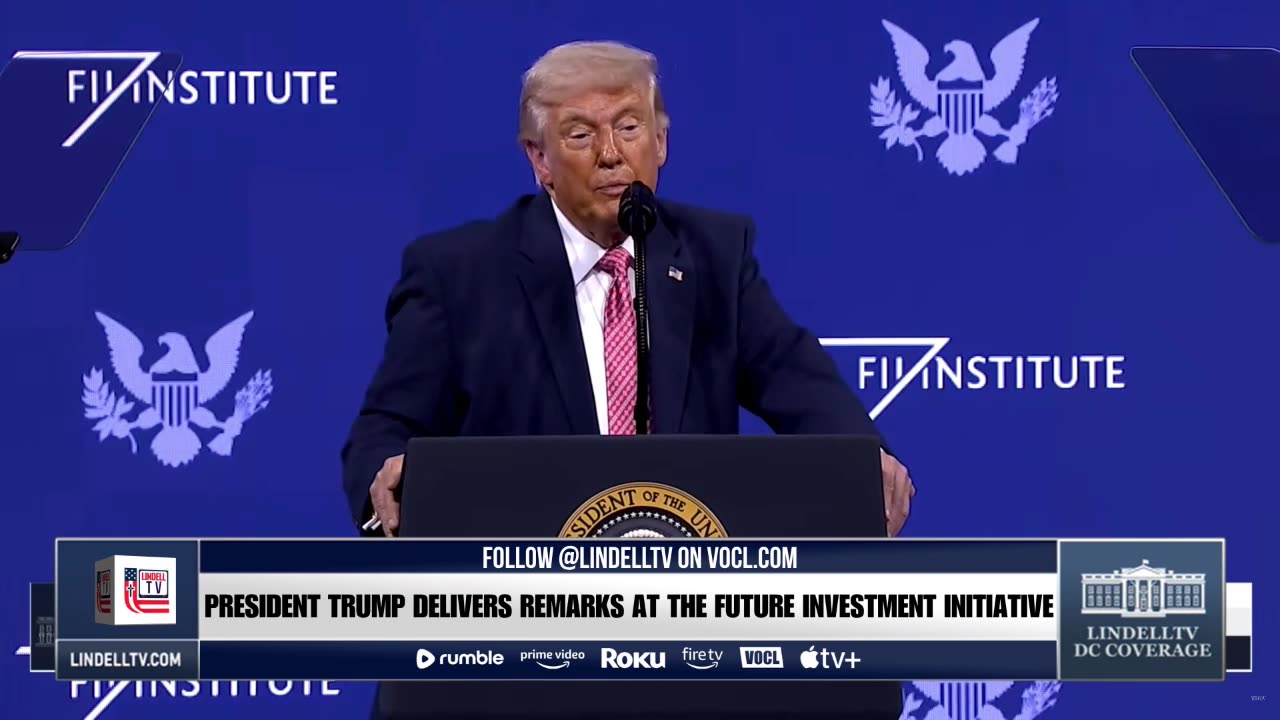 LIVE: PRESIDENT TRUMP DELIVERS REMARKS AT THE FUTURE INVETMENT INITIATIVE