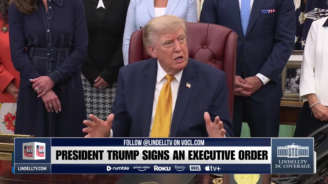 LIVE: PRESIDENT TRUMP SIGNS AN EXECUTIVE ORDER