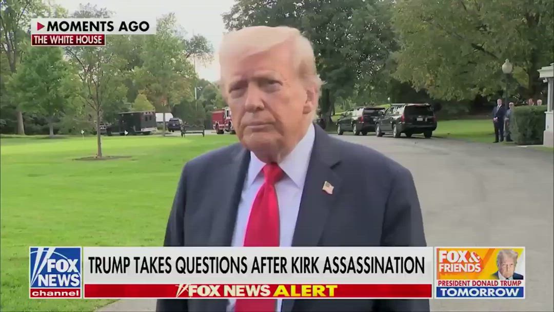🚨 BREAKING: President Trump on Manhunt for Charlie Kirk’s Killer