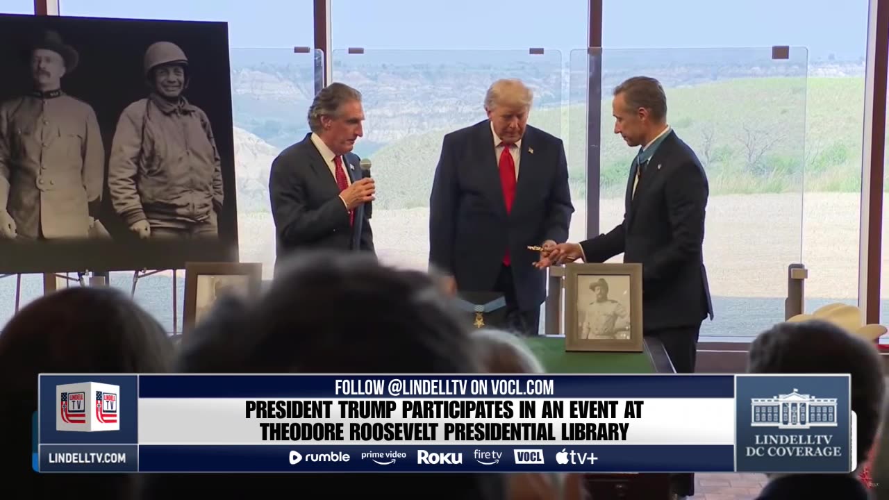 LIVE: PRESIDENT TRUMP PARTICIPATES IN AN EVENT AT THEODORE ROOSEVELT PRESIDENTIAL LIBRARY