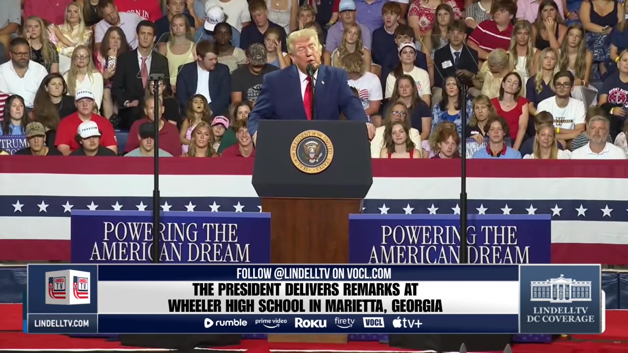 LIVE: The President delivers Remarks at Wheeler High School in Marietta, GA