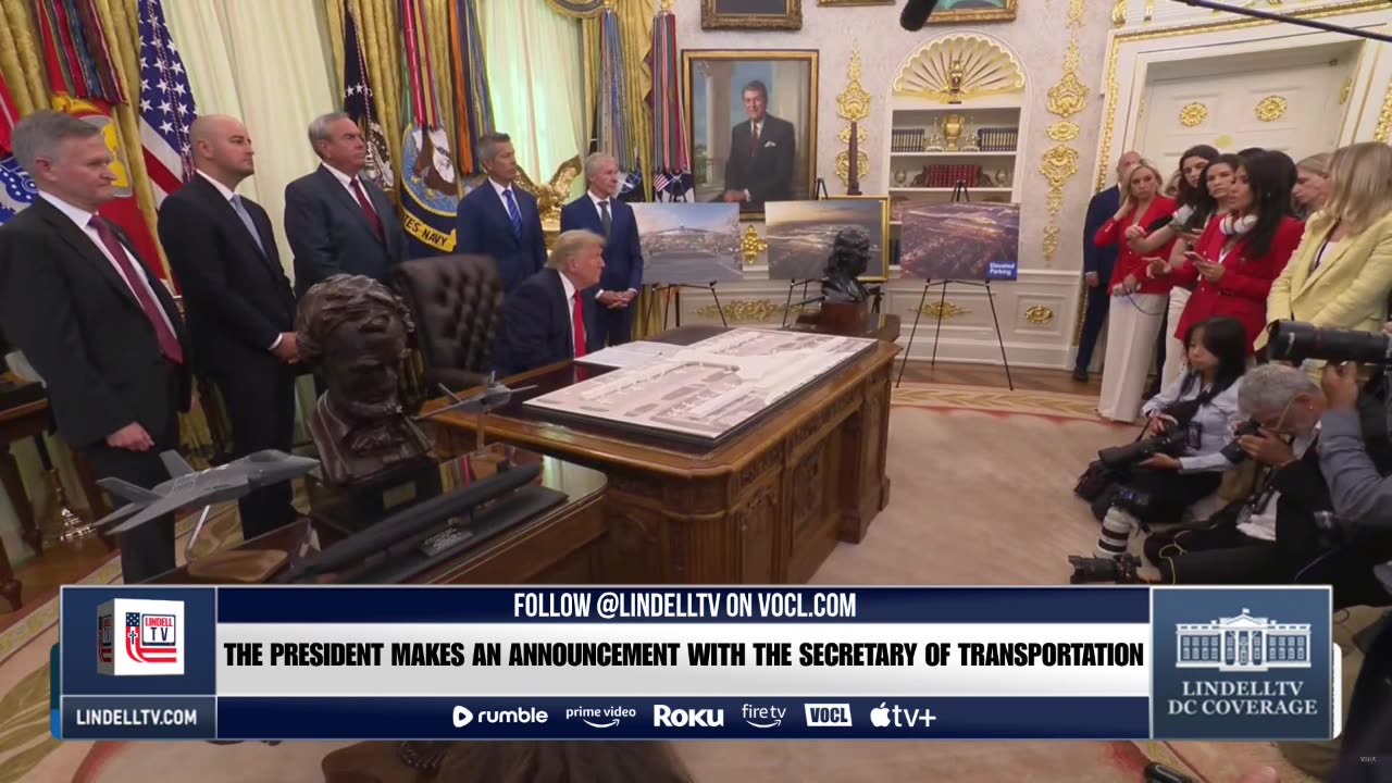LIVE: The President makes an Announcement with the Secretary of Transportation