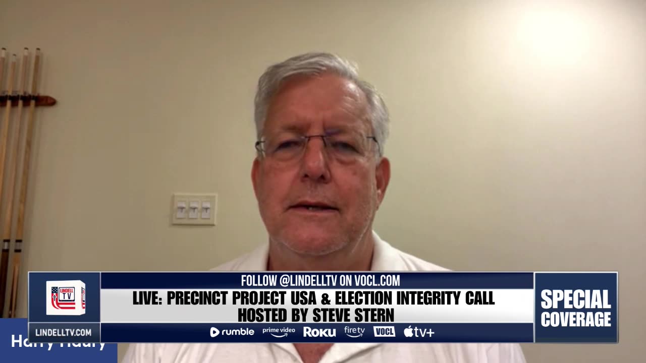 LIVE: Precinct Project USA & Election Integrity CALL Hosted by Steve Stern