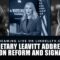 white house press briefing – Secretary Leavitt Addresses Election Reform and Signal Leak